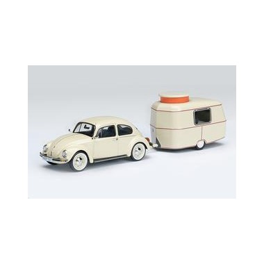 Miniature Volkswagen Coccinelle Avec Caravane Eriba Francis Miniatures