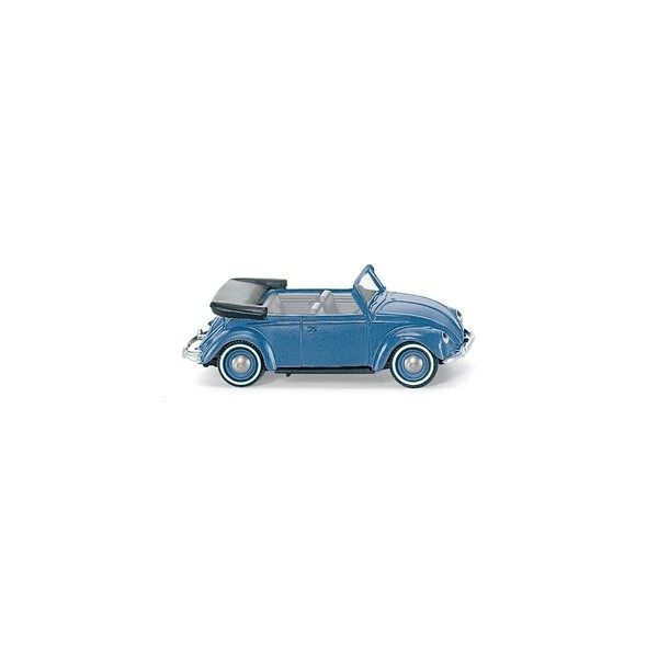 Miniature Volkswagen Coccinelle 1200 Cabriolet Bleue 1961 Francis