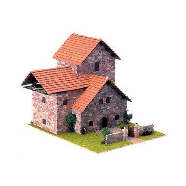 Maquette de maison rustica rural 5. Maquette materiaux naturels a construire  - francis-miniatures