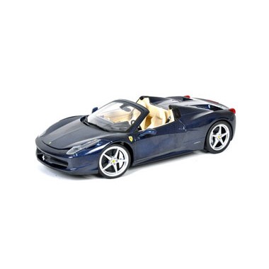 Miniature Ferrari 458 Spider Bleu Tour de France