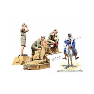 Figurines Tankistes allemands, 2ème GM Afrique