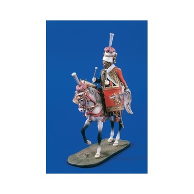 Figurine maquette Chasseur à cheval aux timbales, 1er Empire