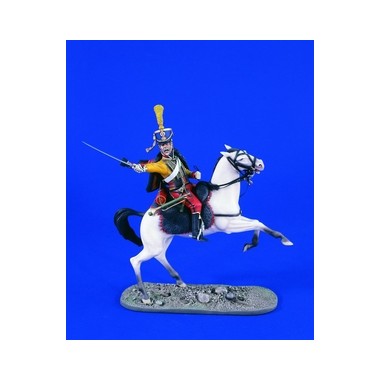 Figurine maquette 9ème Hussards à cheval, 1er Empire