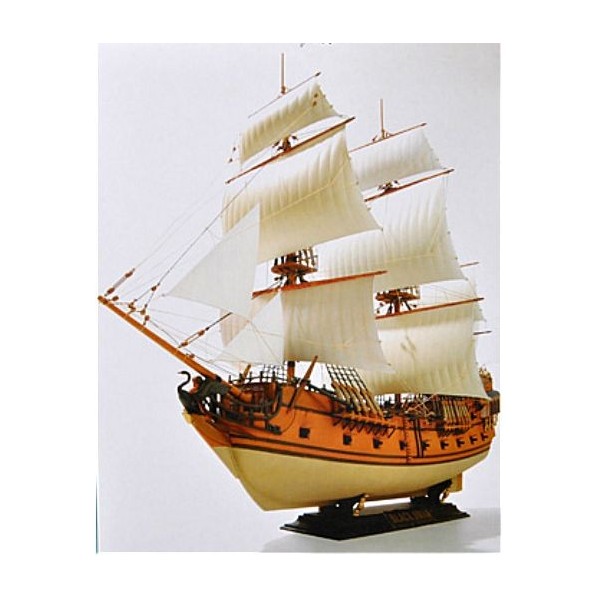 Maquette Bateau en Bois Soleil Royal 1:72. Navire de Guerre